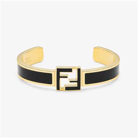 fendi black and gold bracelet|f is for Fendi bracelet.